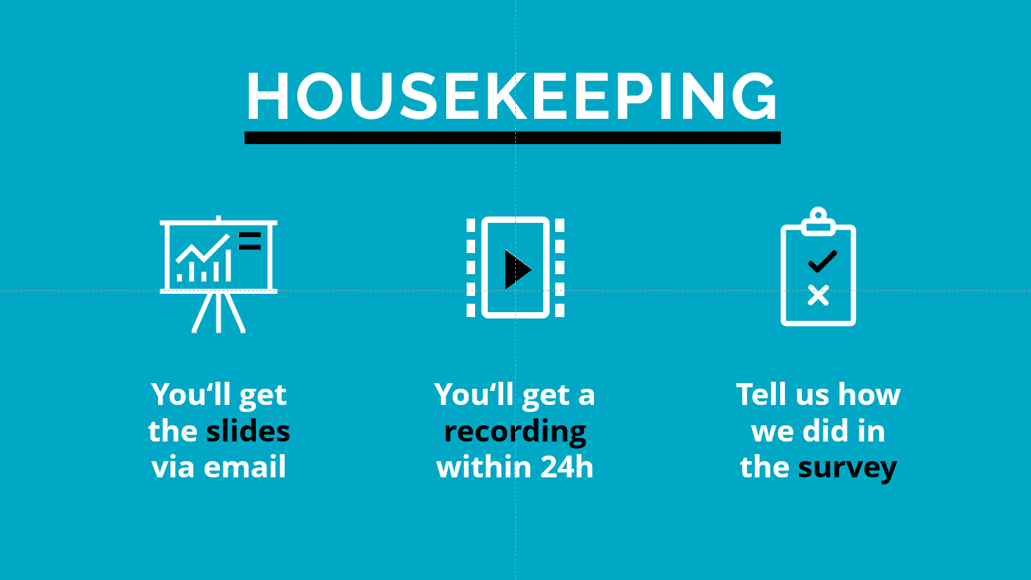 Webinar Housekeeping Slide - yes you'll get the slides and recording