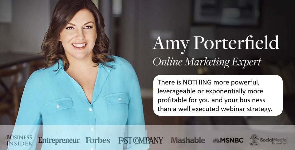 Why Amy Porterfield Does Webinars